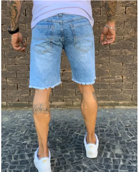 BERMUDA JEANS RASGADA DESTROYED