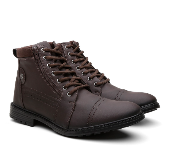 Bota Coturno Urban Preto
