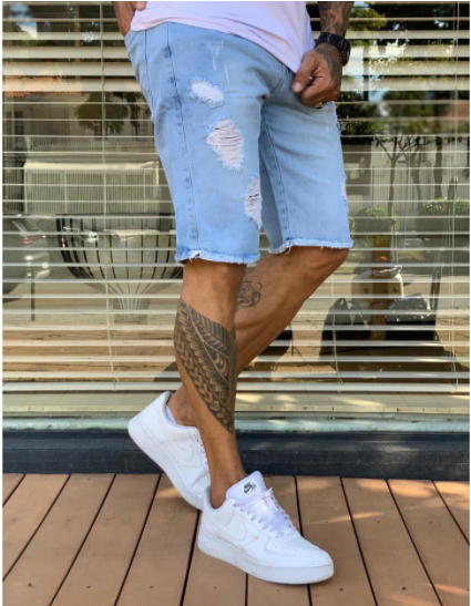 BERMUDA JEANS DESTROYED