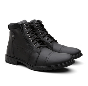 Bota Coturno Urban Preto